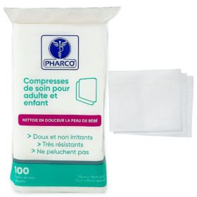 Compresse de coton carrée