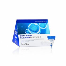 FARMSTAY – Baking Powder Collagen Pore Scrub – 7gx25u