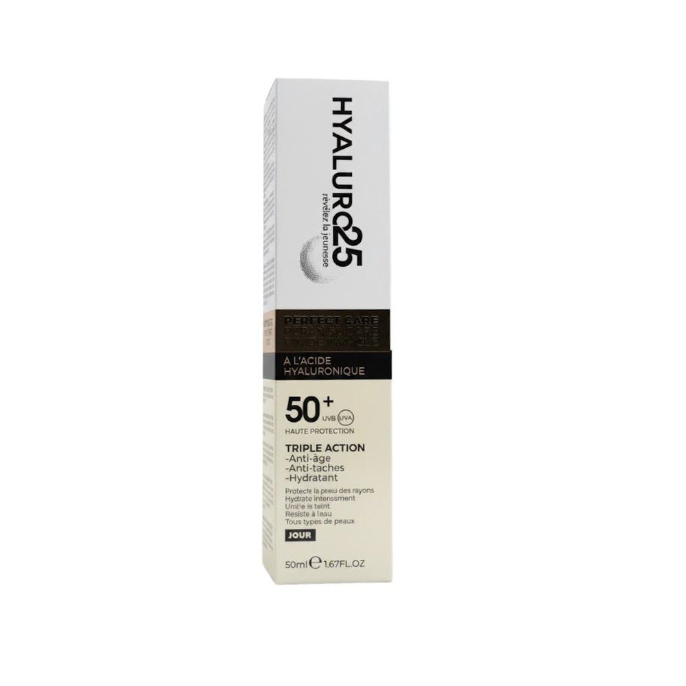 HYALURO25 – Ecran Solaire Fluide Invisible spf50+ – 50ml