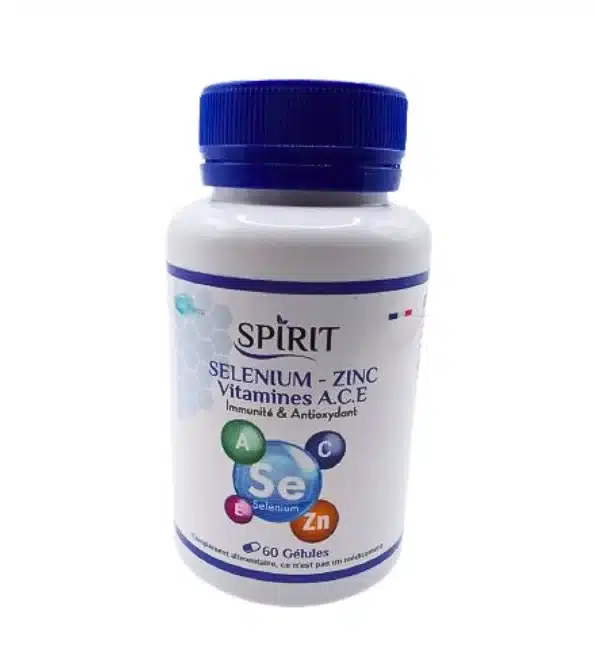 SPIRIT PHARMA – Selenium Zinc Vitamines A.c.e 60gelules