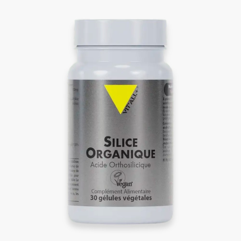 VITALL+ – Silice Organique 25mg Acide Orthosilicique Végan – 30 Gélules