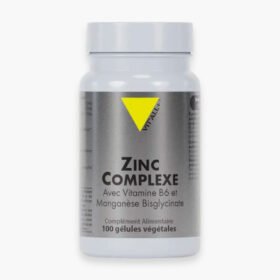 VITALL+ – Zinc Complexe avec Vitamines B6 & Manganèse Bisglycinate – 100 Gélules