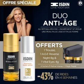 ISDIN Isdinceutics Retinal Intense Serum+Fotoprotecteur Fusion Water Magic Repair = Trousse + Age Reverse Night+ Age Reverse Eyes OFFERTS