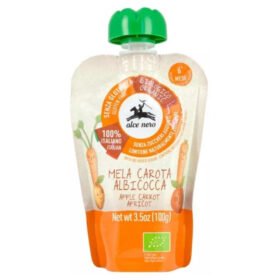 ALCE NERO – Purée Pomme, Carotte Et Abricot Bio – 100g