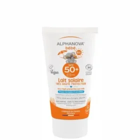 ALPHANOVA – Lait Solaire Bébé Certifiée Bio SPF50+ Hypoallergénique – 50g