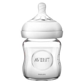 AVENT – Biberon Natural En Verre 0mois+ Débit Très Lent – 120ml Scf051/17 – 1u