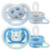 AVENT – Sucette Ultra Air 6-18mois – Ours Et Pâtes D&rsquo;ours – Scf085/06 – 2u