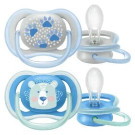AVENT – Sucette Ultra Air 6-18mois – Ours Et Pâtes D&rsquo;ours – Scf085/06 – 2u