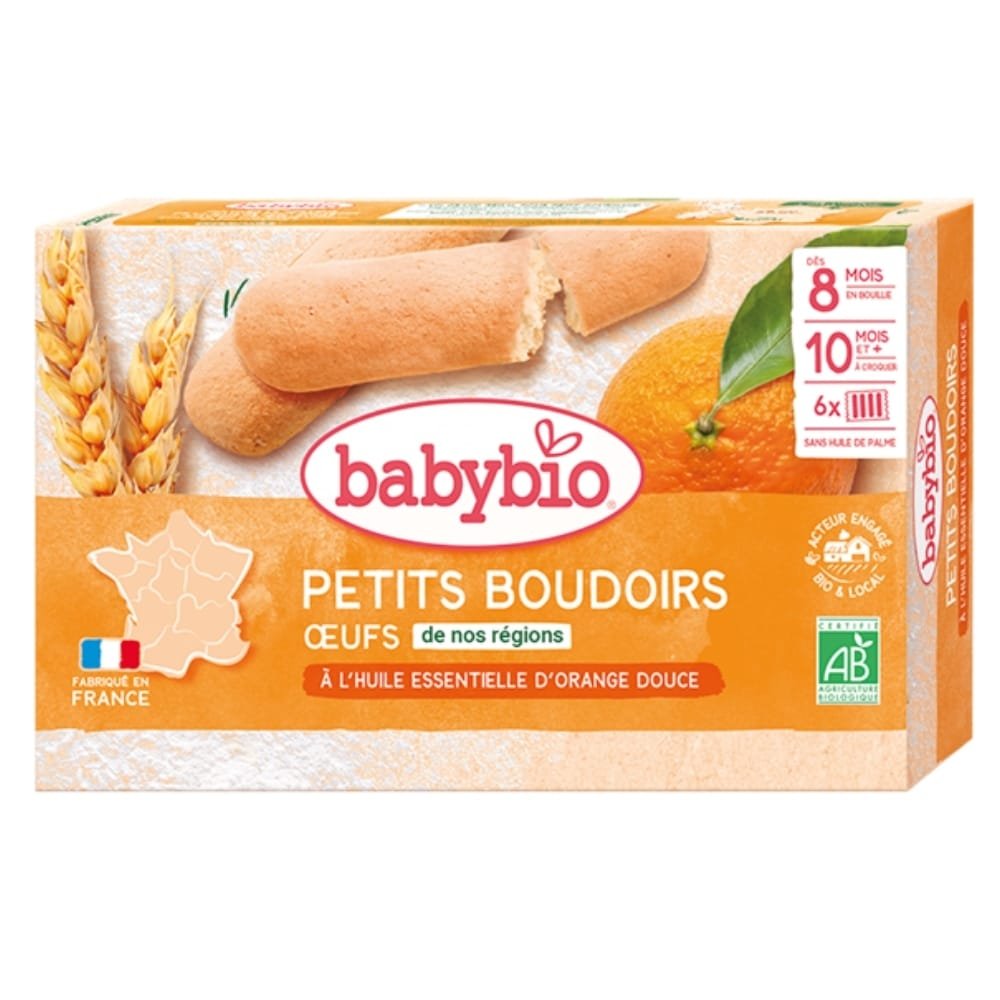 BABYBIO – Petits Boudoirs Œufs 8mois+ Bio – 2x – 130g