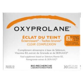 BIO-RECHERCHE – Oxyprolane Eclat Du Teint Eclaircissant Et Taches Brunes – 30 Gélules