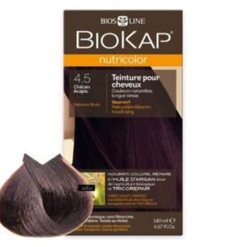 BIOKAP – Nutricolor Coloration Naturelle Cheveux – 140ml – 4.5 – Châtain Acajou