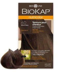 BIOKAP – Nutricolor Coloration Naturelle Cheveux – 140ml – 6.0 – Blond Tabac