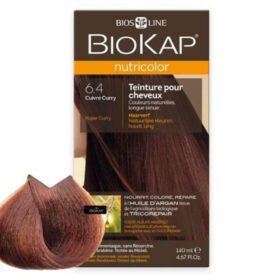 BIOKAP – Nutricolor Coloration Naturelle Cheveux – 140ml – 6.4 – Cuivré Curry