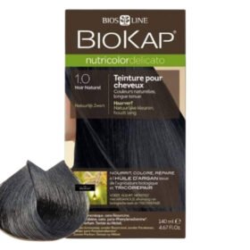 BIOKAP – Nutricolor Delicato Coloration Naturelle Cheveux Délicats – 140ml – 1.0 – Noir Naturel