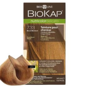 BIOKAP – Nutricolor Delicato Coloration Naturelle Cheveux Délicats – 140ml – 7.33 – Blond Blé Doré