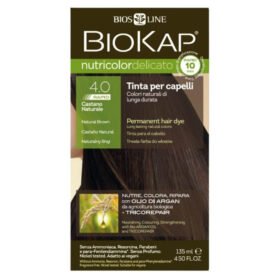 BIOKAP – Nutricolor Delicato Rapid Coloration Naturelle Expresse Cheveux Délicats – 140ml – 4.00 – Châtain Naturel