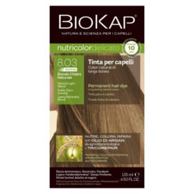 BIOKAP – Nutricolor Delicato Rapid Coloration Naturelle Expresse Cheveux Délicats – 140ml – 8.03 – Blond Clair Naturel