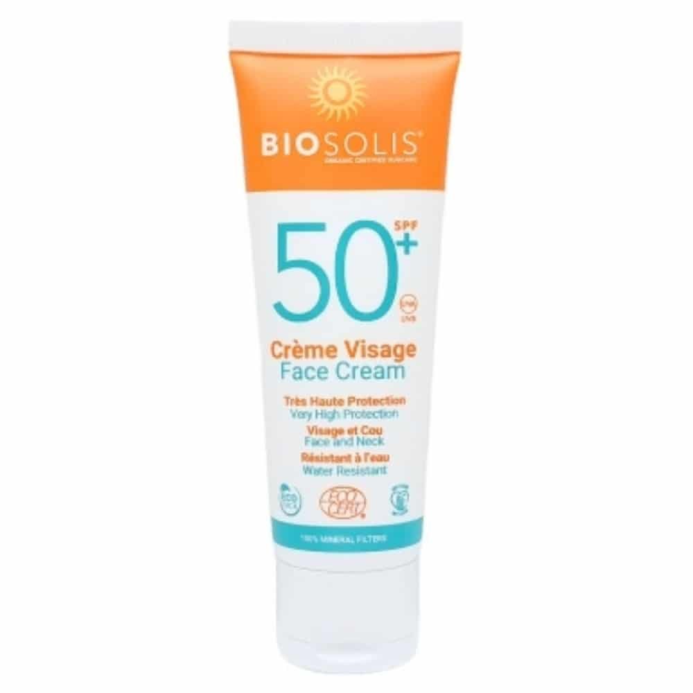 BIOSOLIS – Crème Visage SPF50+ Bio – 50ml