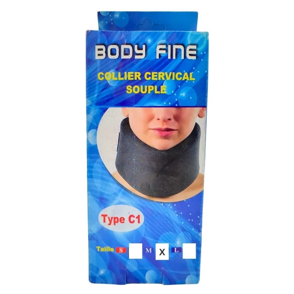 BODY FINE – Collier Cervical Souple Type C1 Taille M – 1u
