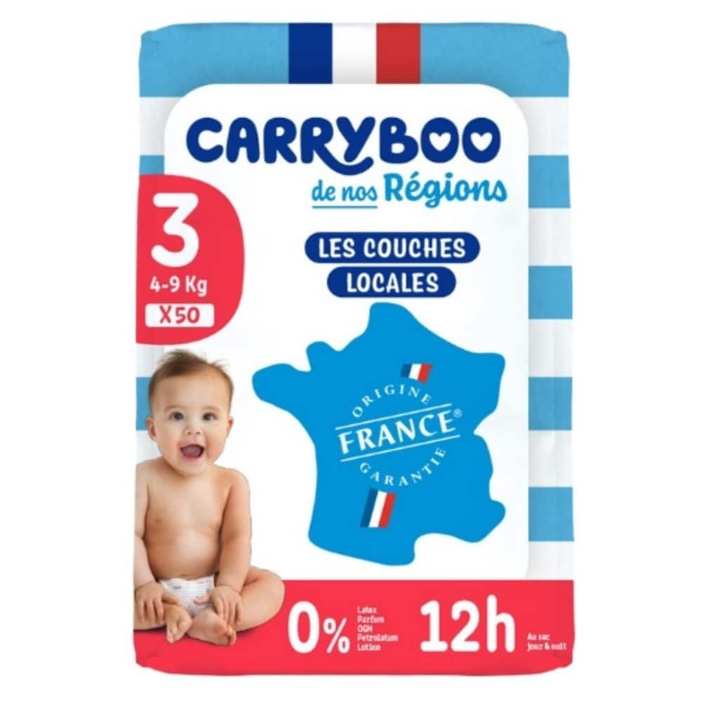 CARRYBOO – Couches Bébés T3 4-9kg 12h – 50u