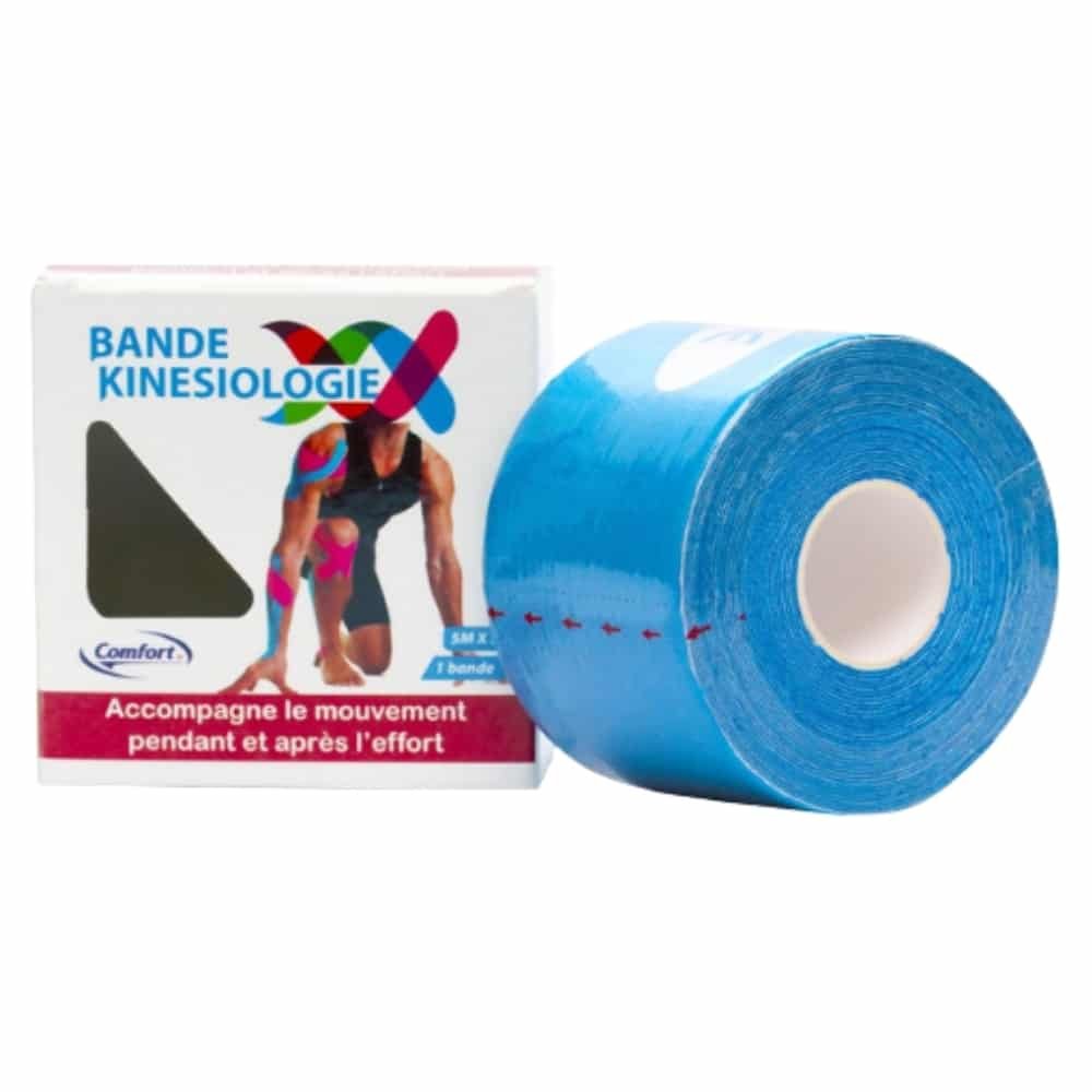 COMFORT – Bande Kinesiologique 5mx5cm Bleu – 1u