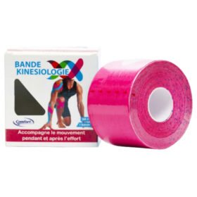 COMFORT – Bande Kinesiologique 5mx5cm Rose – 1u