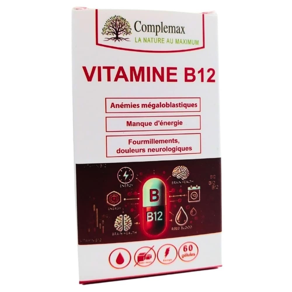COMPLEMAX – Vitamine B12 (anémie, Energie Et Fourmillements) – 60 Gélules