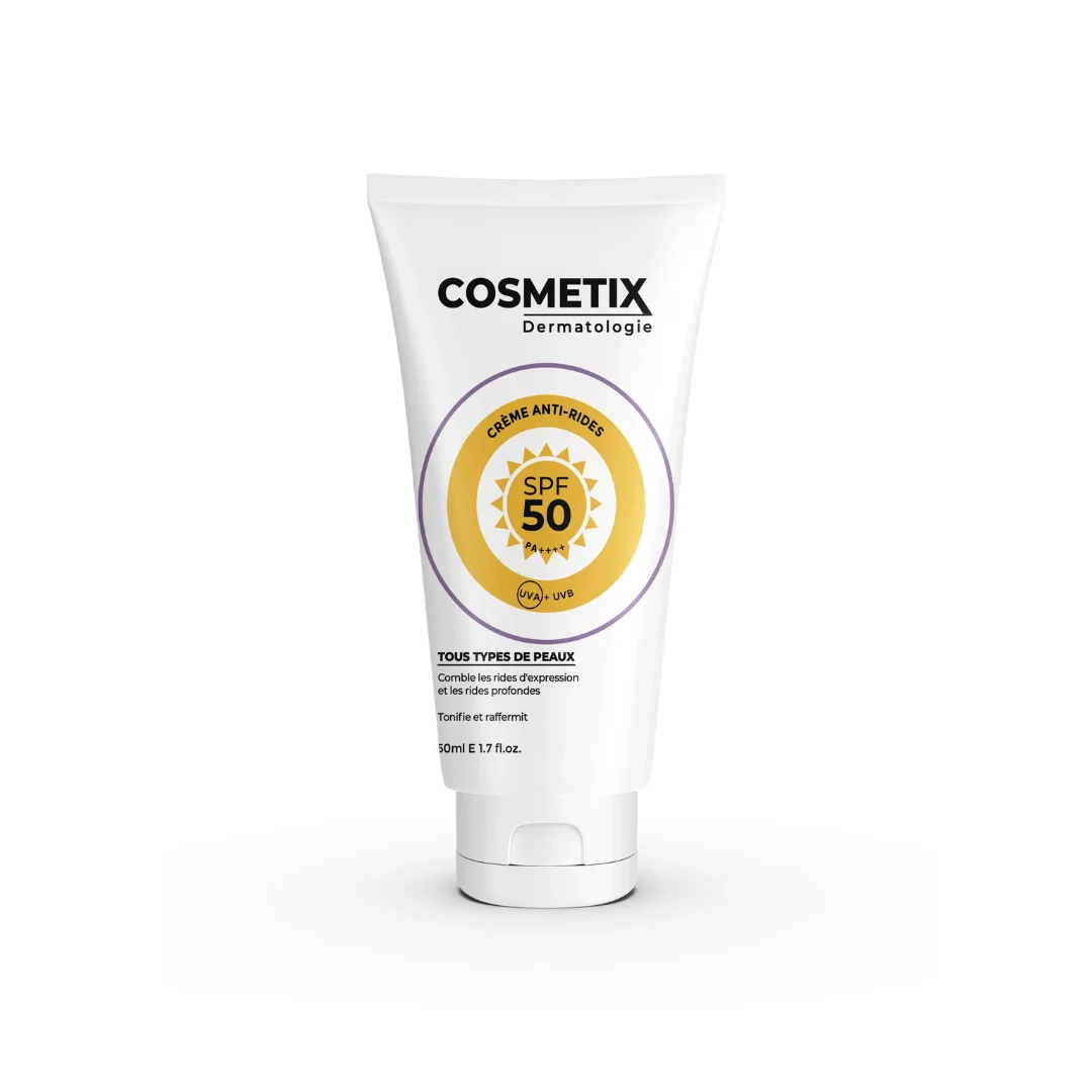 COSMETIX – Soin 2en1 Creme Anti-rides SPF50 – 50ml