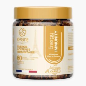 CYGNELAB – Energy Immunity Vitamines Zinc Et Sureau Défense Immunitaire Cassis – 60 Gummies