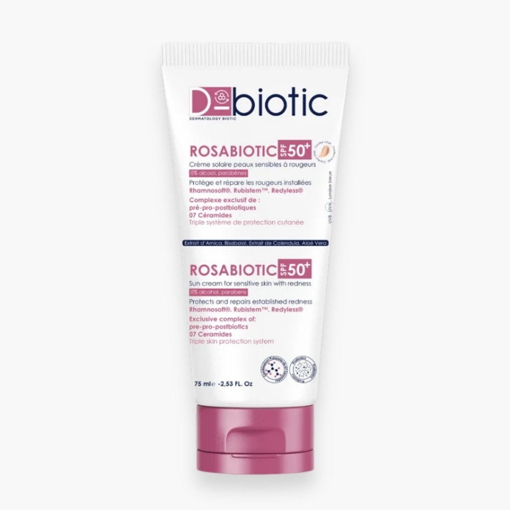 D-BIOTIC – Rosabiotic Crème Solaire Teintée Claire SPF50+ – 75ml