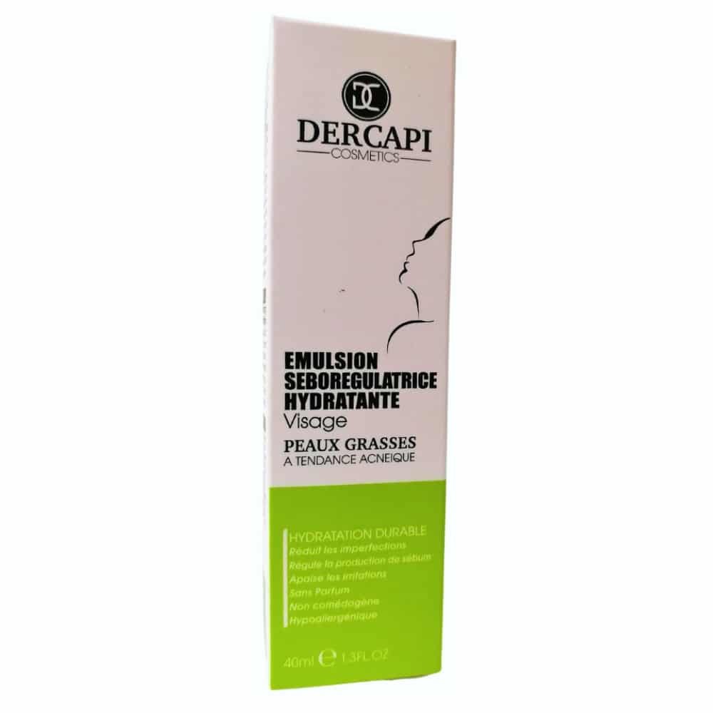 DERCAPI – Emulsion Séborégulatrice Hydratante Peau Grasse – 40ml