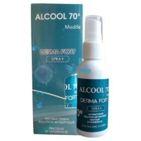 DERMA-FORT – Alcool 70° Spray Antibactérien Antiseptique – 50ml