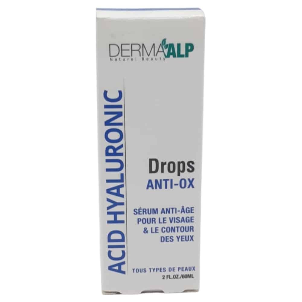 DERMAALP – Drops Anti-ox Acide Hyaluronique Sérum Anti-âge – 60ml