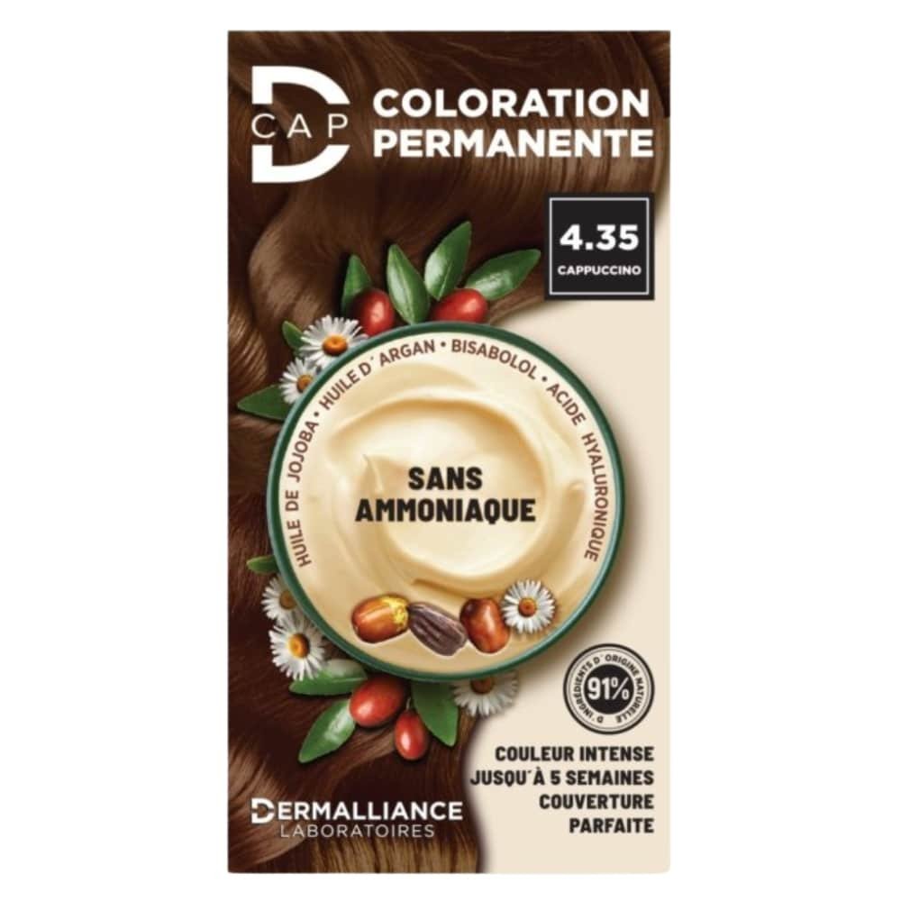 DERMALLIANCE – D-cap Coloration Cheveux Permanente – N°4.35 Cappuccino