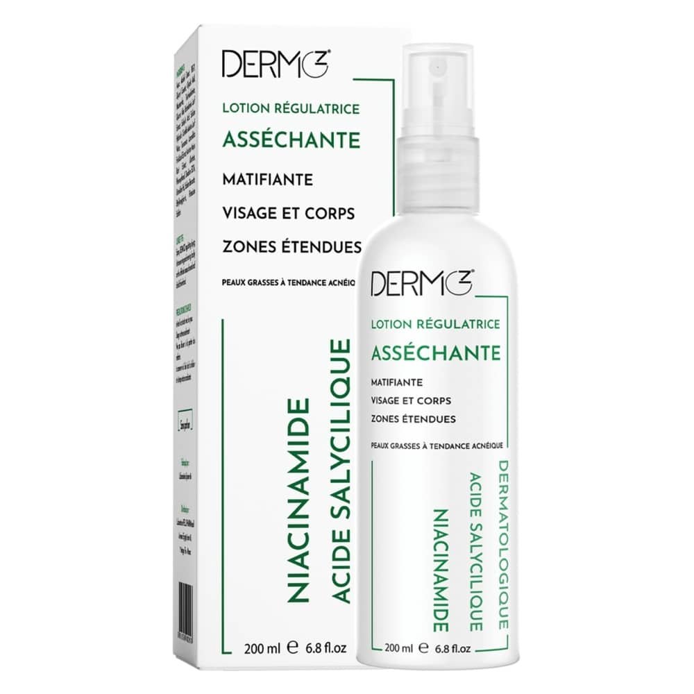 DERMOZ – Lotion Régulatrice Asséchante Matifiante – 200ml