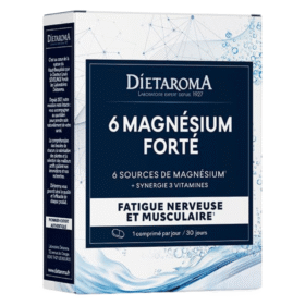 DIETAROMA – 6 Magnésium Forte Fatigue Nerveuse Et Musculaire – 15 Comprimés