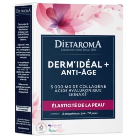 DIETAROMA – Derm Idéal Plus Anti-âge, 5000mg De Collagène Elasticité De La Peau Ampoules – 20u