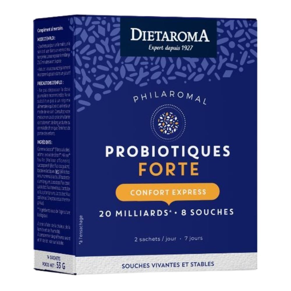 DIETAROMA – PHILAROMAL Probiotiques Forte Confort Express – 7 Sachets
