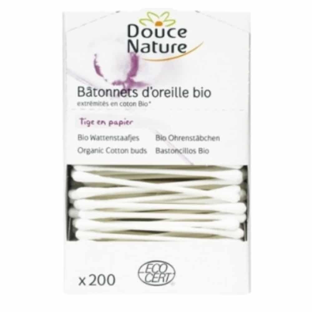 DOUCE NATURE – Bâtonnets D’oreille Bio – 200u