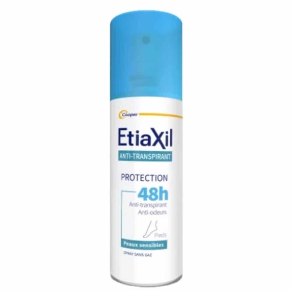 ETIAXIL – Anti-transpirant Spray Déodorant Protection Anti-odeurs Peau Sensible Pieds 48h – 100ml