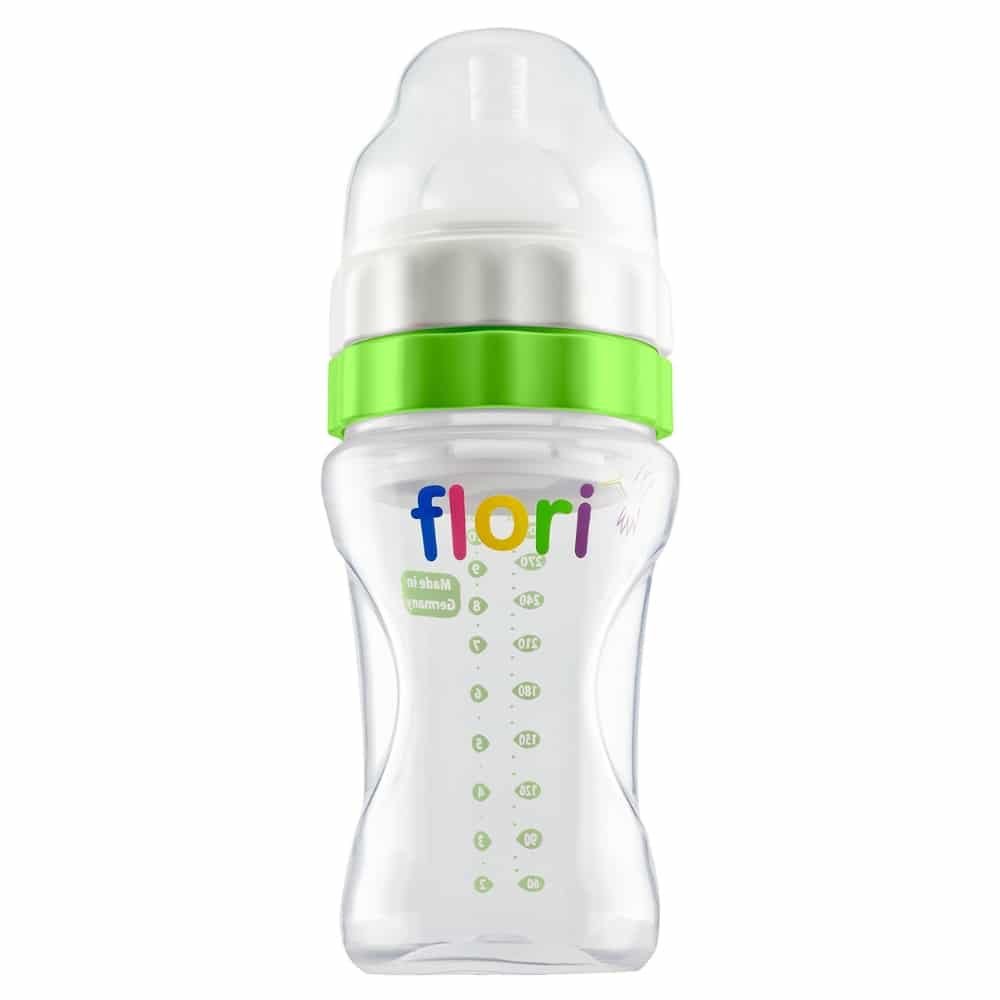 FLORI – Mix Et Go Biberon Vert – 300ml