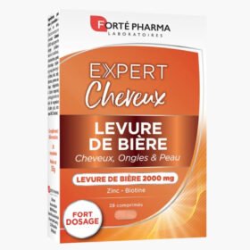 FORTÉ PHARMA – Expert Cheveux Levure De Bière Cheveux, Ongles Et Peau Fort Dosage 2000mg – 56 Comprimés