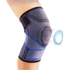 Genouillère avec coussinet en gel rotulien et stabilisateurs latéraux
