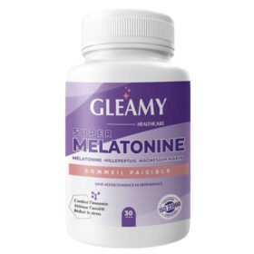 GLEAMY – Super Melatonine Sommeil Paisible – 30 Gélules