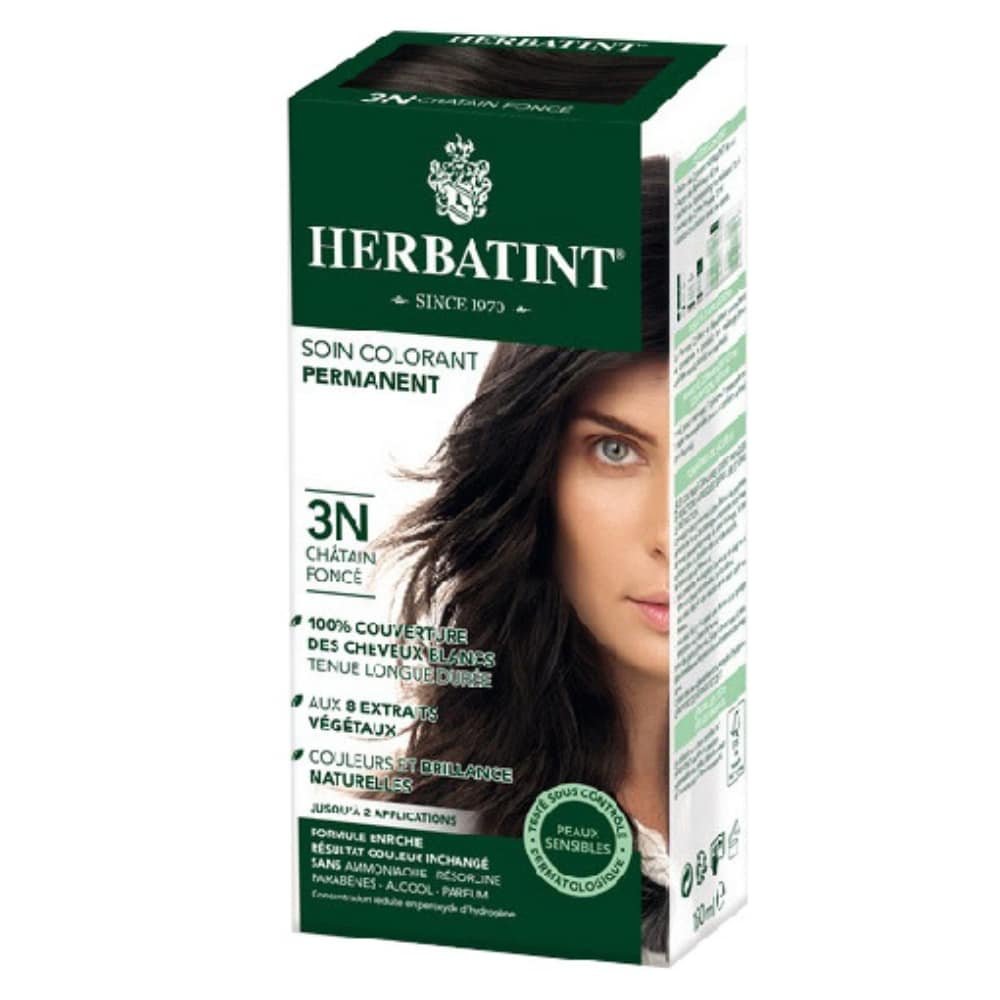 HERBATINT – Coloration Cheveux Permanente – 150ml – 3n – Châtain Foncé