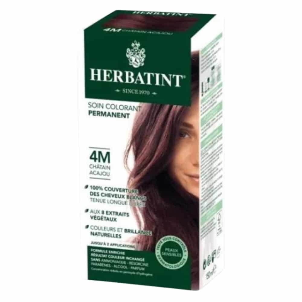 HERBATINT – Coloration Cheveux Permanente – 150ml – 4m – Châtain Acajou