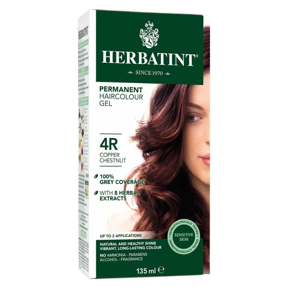 HERBATINT – Coloration Cheveux Permanente – 150ml – 4r – Châtain Cuivré