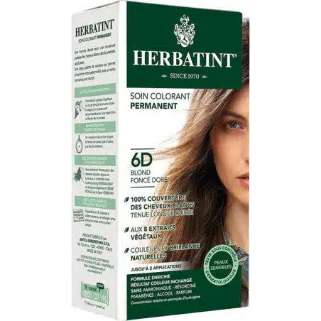 HERBATINT – Coloration Cheveux Permanente – 150ml – 6d – Blond Foncé Doré