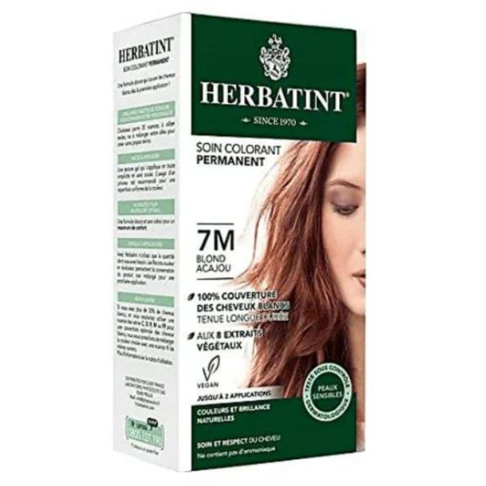 HERBATINT – Coloration Cheveux Permanente – 150ml – 7m – Blond Acajou