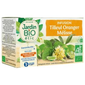 JARDIN BIO – Infusion Tilleul, Oranger Et Mélisse Bio – 20u